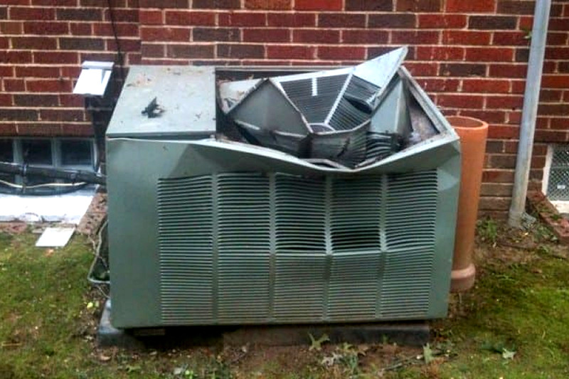 It won't always be this obvious that it's time for a new AC. Here's how you can tell when it's time to upgrade.
